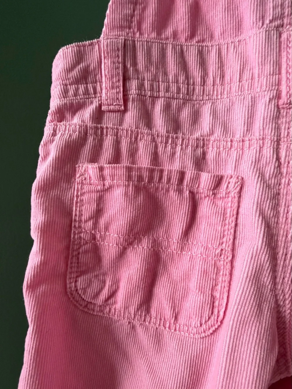 OshKosh B'gosh Light Pink Corduroy Overalls with Front Pocket